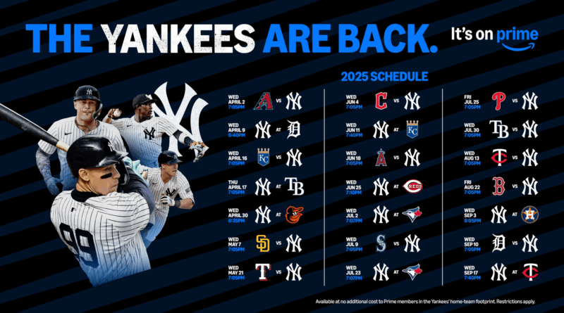 How to watch New York Yankees games on Prime Video